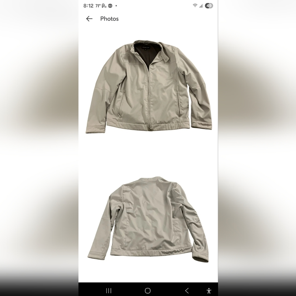 Michael Kors Light Gray Travel Jacket XL